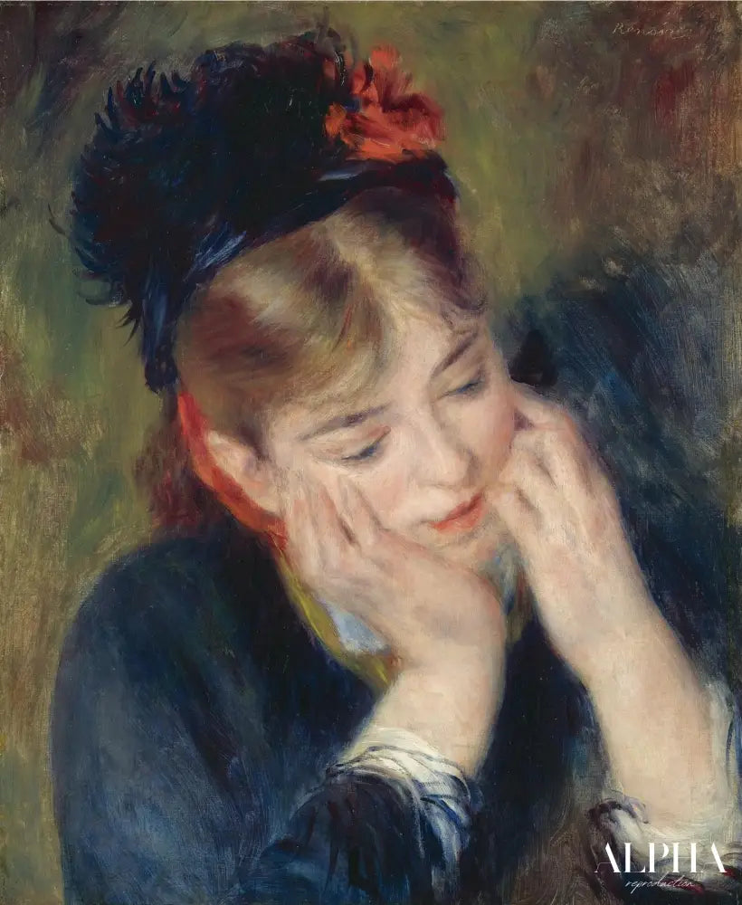 Réflexion - Pierre-Auguste Renoir - Reproductions de tableaux et peintures haut de gamme