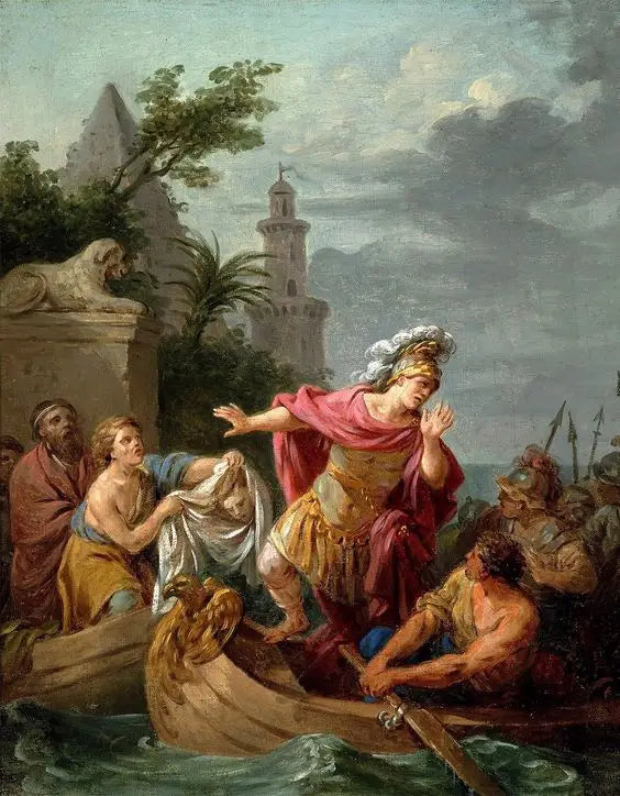 Regret de César sur la mort de Pompée - Louis Jean François Lagrenée - Alpha Reproduction