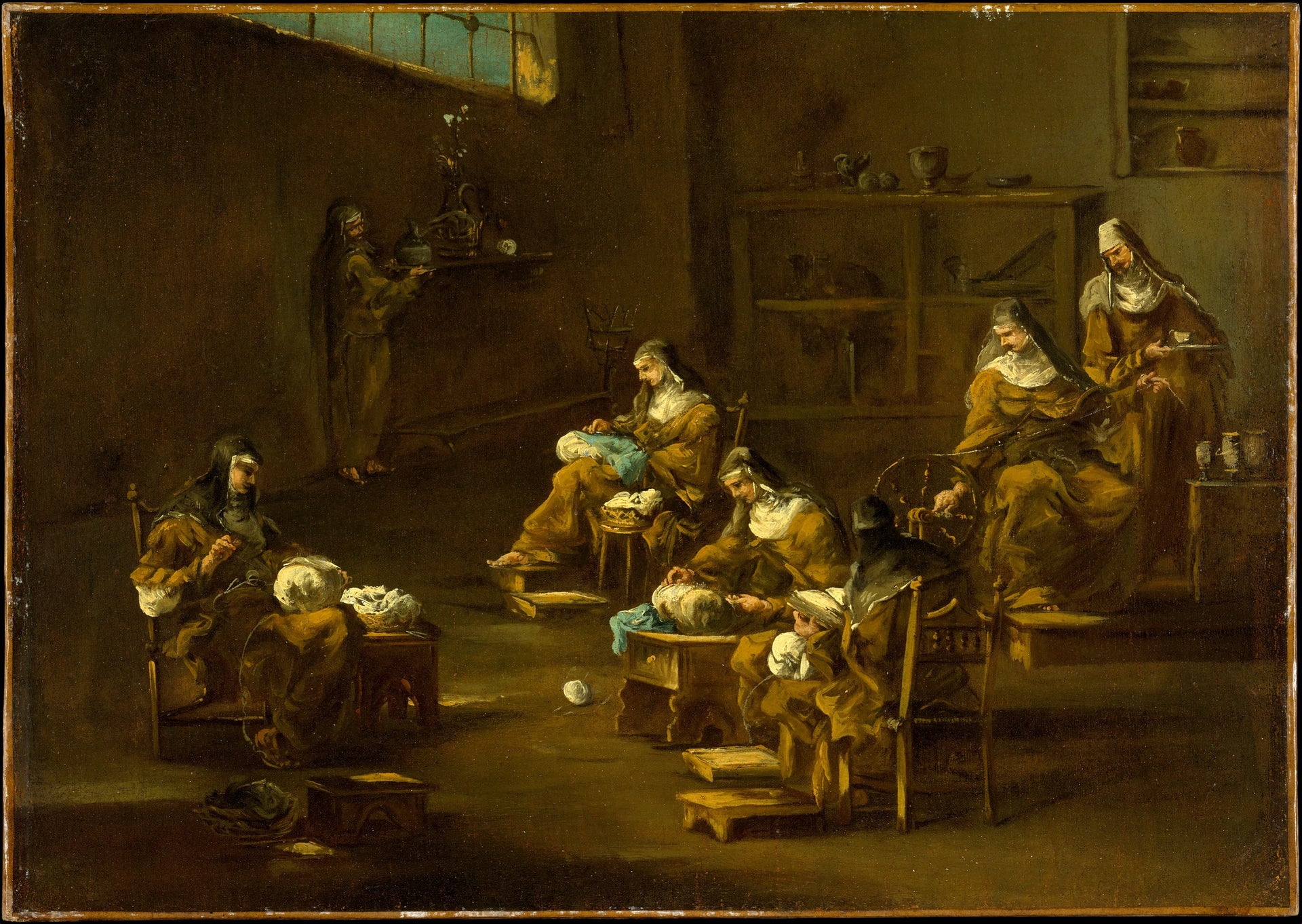 Religieuses au travail - Alessandro Magnasco