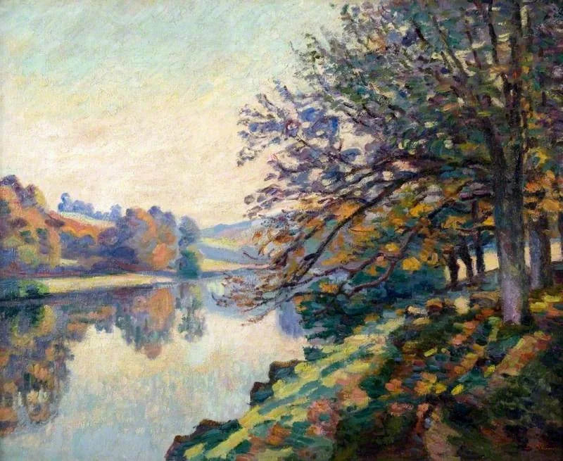 Берег реки, осень - Арман Гийомин