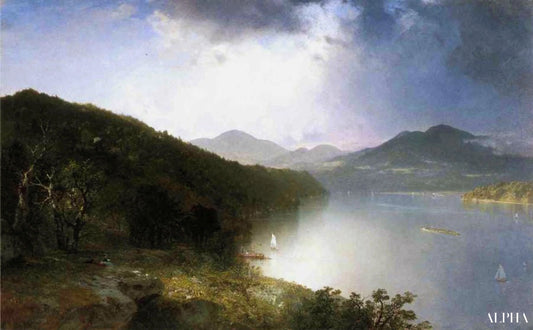 Rivière Hudson - John Frederick Kensett - Reproductions de tableaux et peintures haut de gamme