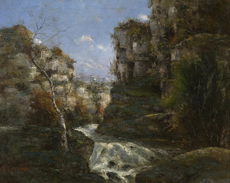 Скалы возле Орнана - Гюстав Курбе