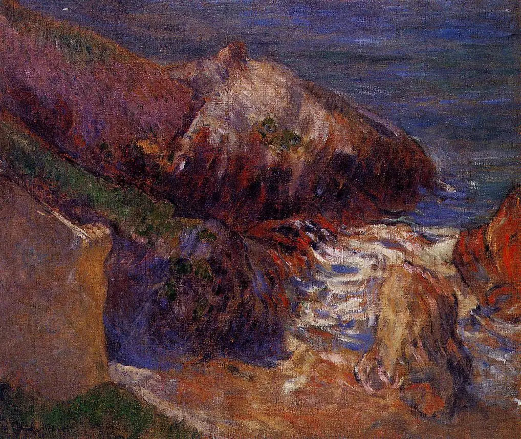 Rochers sur la côte - Paul Gauguin - Alpha Reproduction