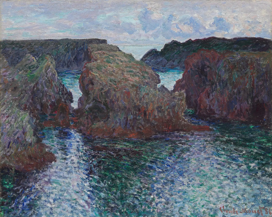 Скалы в Порт-Гульфар, на Белль-Иль - Клод Моне
