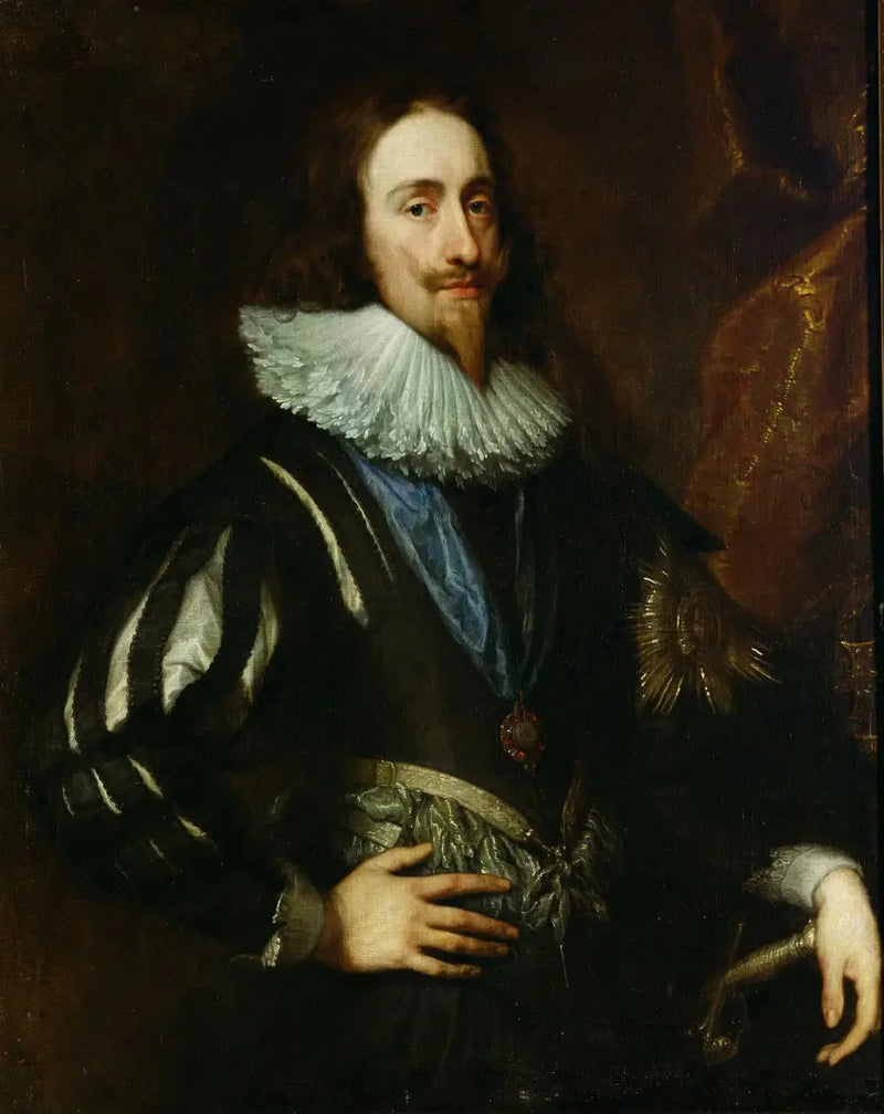 Король Карл I Англии (1600-1649), портрет в три четверти - Антуан ван Дейк