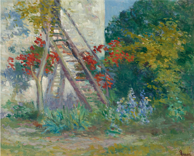Rolleboise l’escalier de l’atelier - Maximilien Luce - Alpha Reproduction