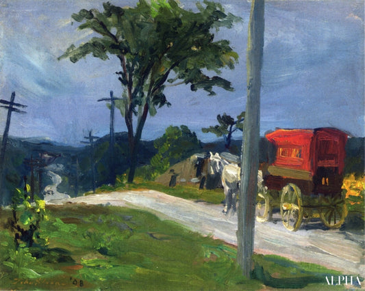 Route de campagne - John Sloan - Reproductions de tableaux et peintures haut de gamme