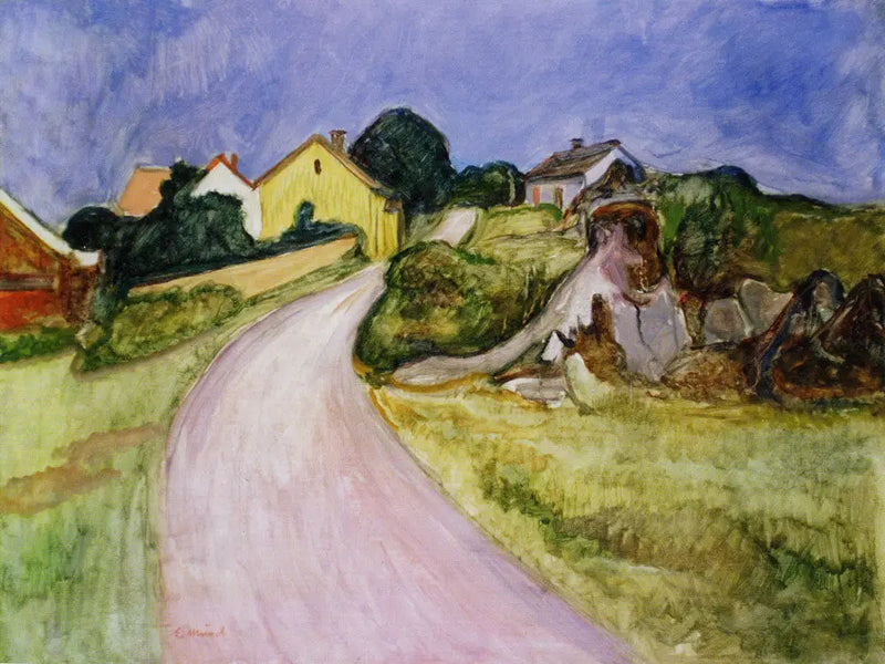 улица Åsgårdstrand - Эдвард Мунк