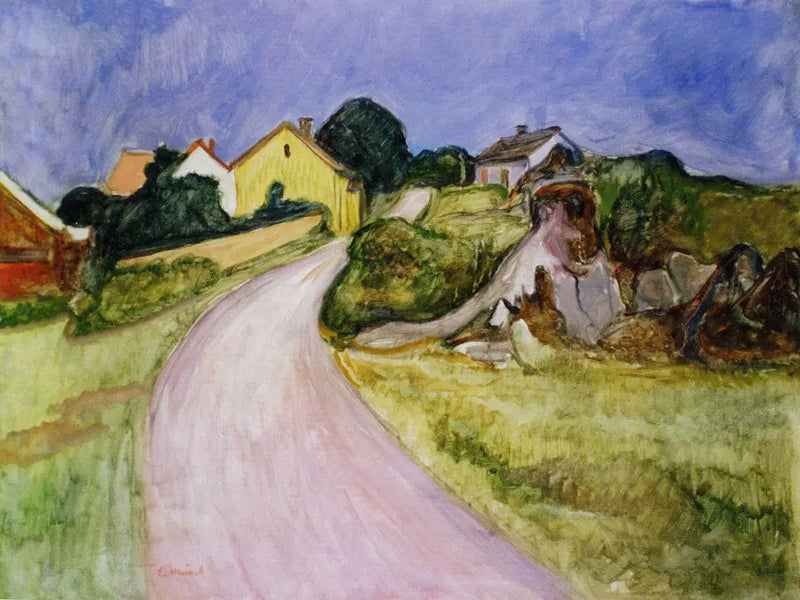 улица Åsgårdstrand - Эдвард Мунк
