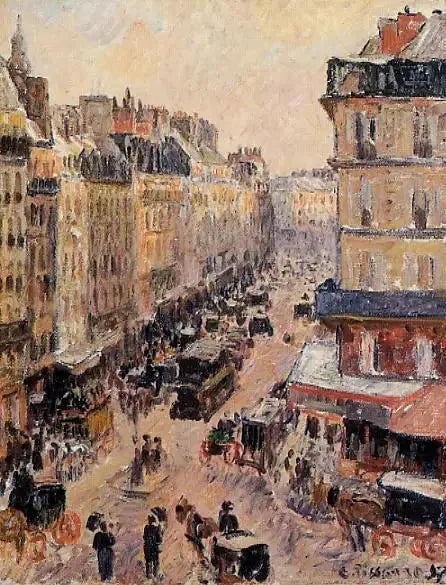 Улица Сен-Лазар, Эффект Солнца - Камиль Писсарро