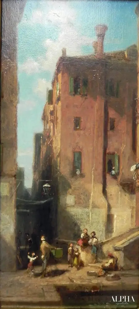 Rues à Venise - Carl Spitzweg - Reproductions de tableaux et peintures haut de gamme