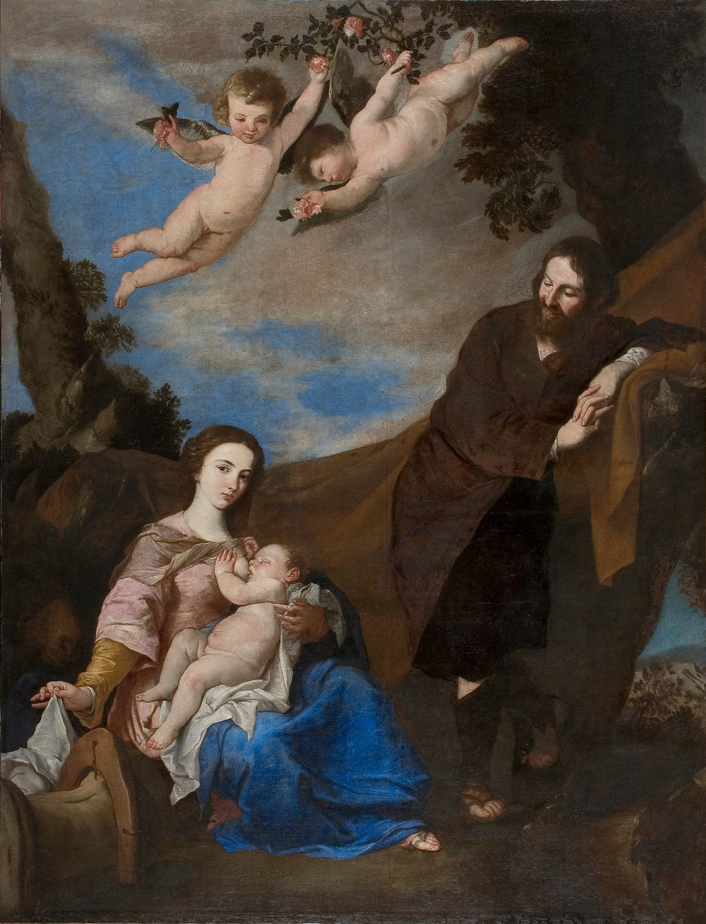 Ruhe auf der Flucht nach Ägypten - Jusepe de Ribera image 1 reproduction réalisée par Alpha Reproduction