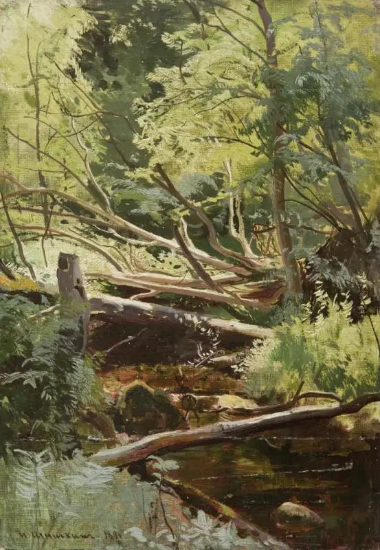 Ruisseau dans la forêt - Ivan Chichkine - Alpha Reproduction