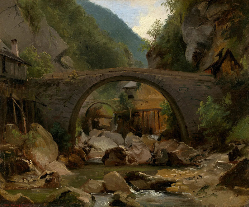 Ruisseau de montagne en Auvergne - Théodore Rousseau