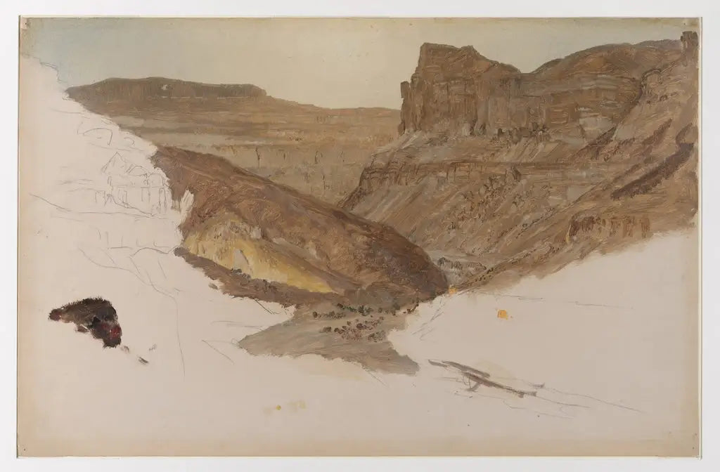 Ruisseau de montagne vallée du Yémen Palestine - Frederic Edwin Church - Alpha Reproduction