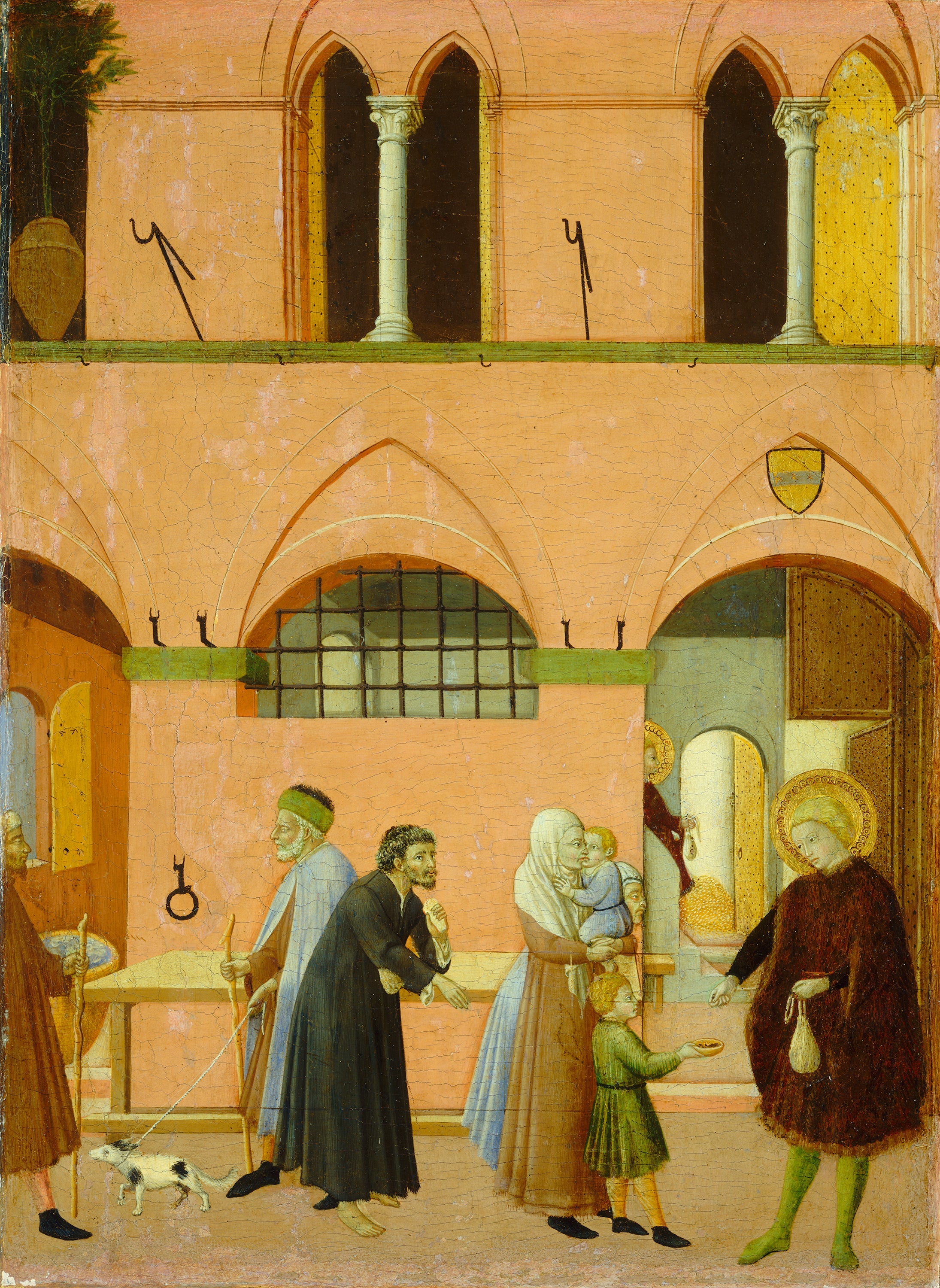 Saint Antoine distribuant ses richesses aux pauvres - Master of the Osservanza - Alpha Reproduction