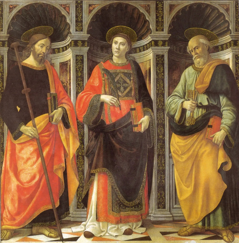 Сен-Этьен между святыми Жаком и Петром - Доменика Гирландайо