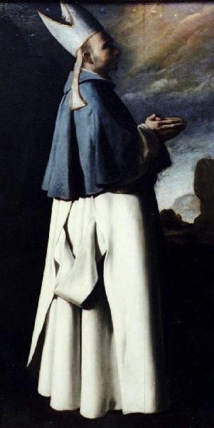 Saint Hugues évêque de Grenoble - Francisco de Zurbarán - Alpha Reproduction