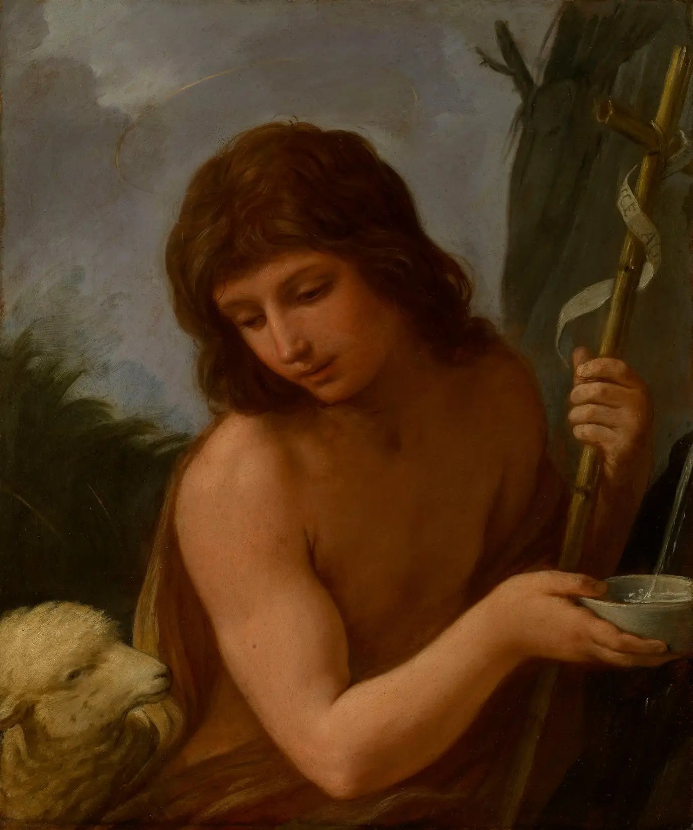 Saint Jean-Baptiste au désert - Guido Reni image 1 copie peinte à la main à l’huile