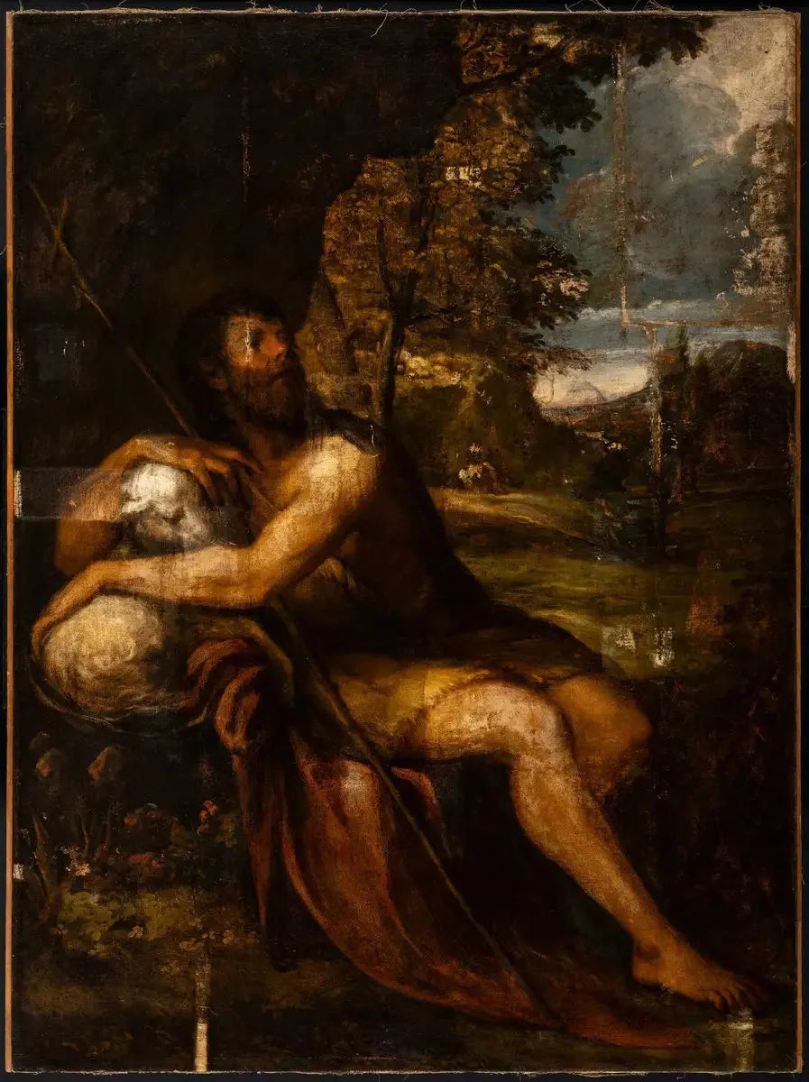 Saint Jean-Baptiste - Titian image 1 reproduction de peinture à l’huile