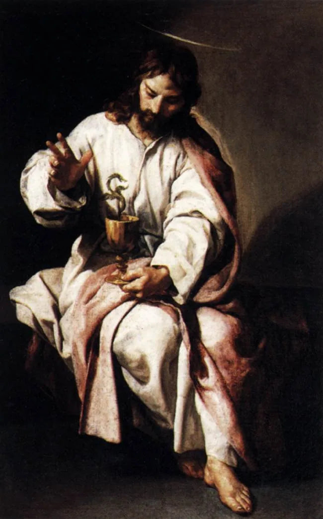 Saint Jean l'Évangéliste et la coupe empoisonnée - Alonso Cano image 1 reproduction de peinture à l’huile