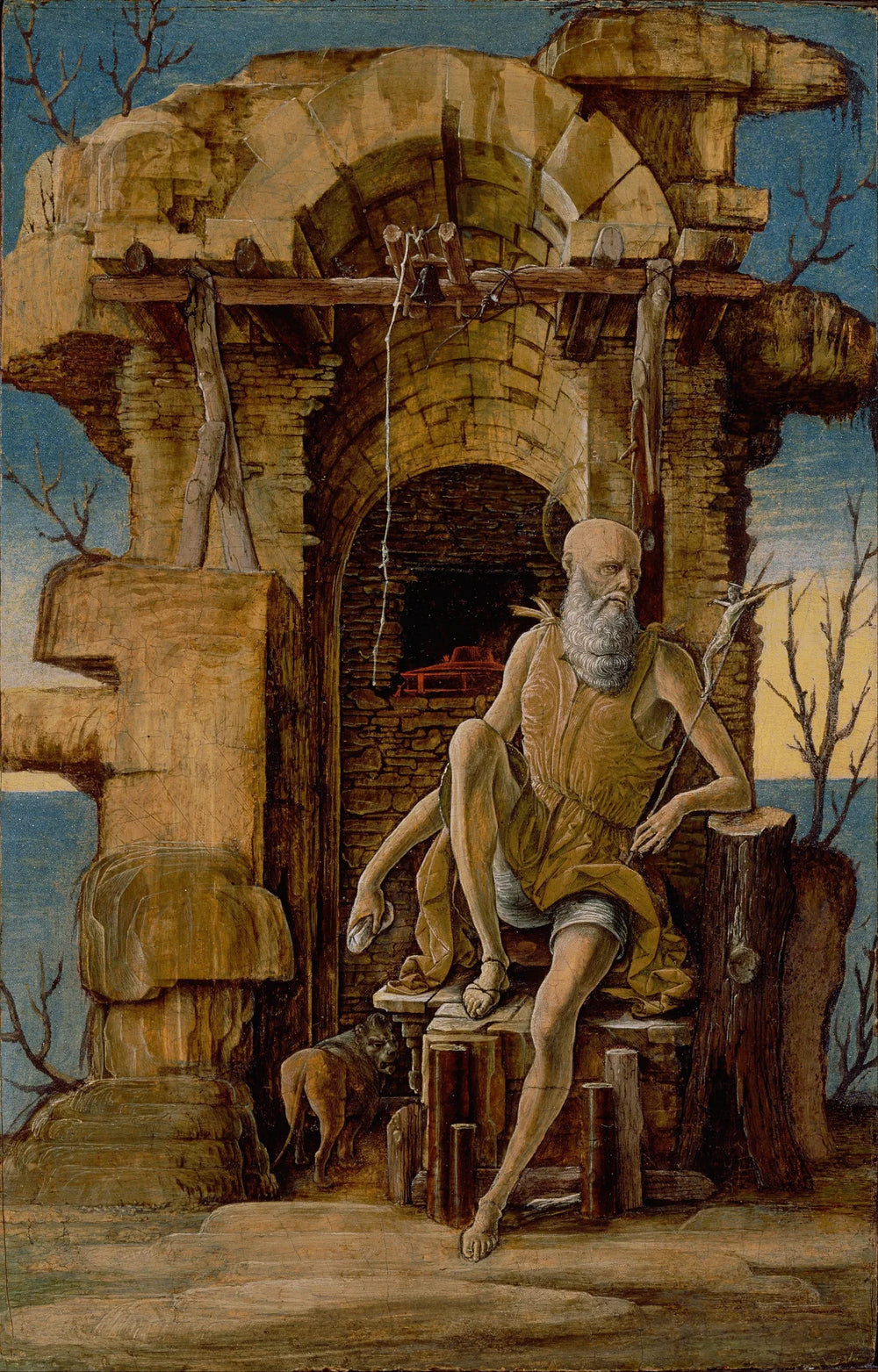 Saint Jérôme dans le désert - Ercole de’ Roberti image 1 reproduction de peinture à l’huile