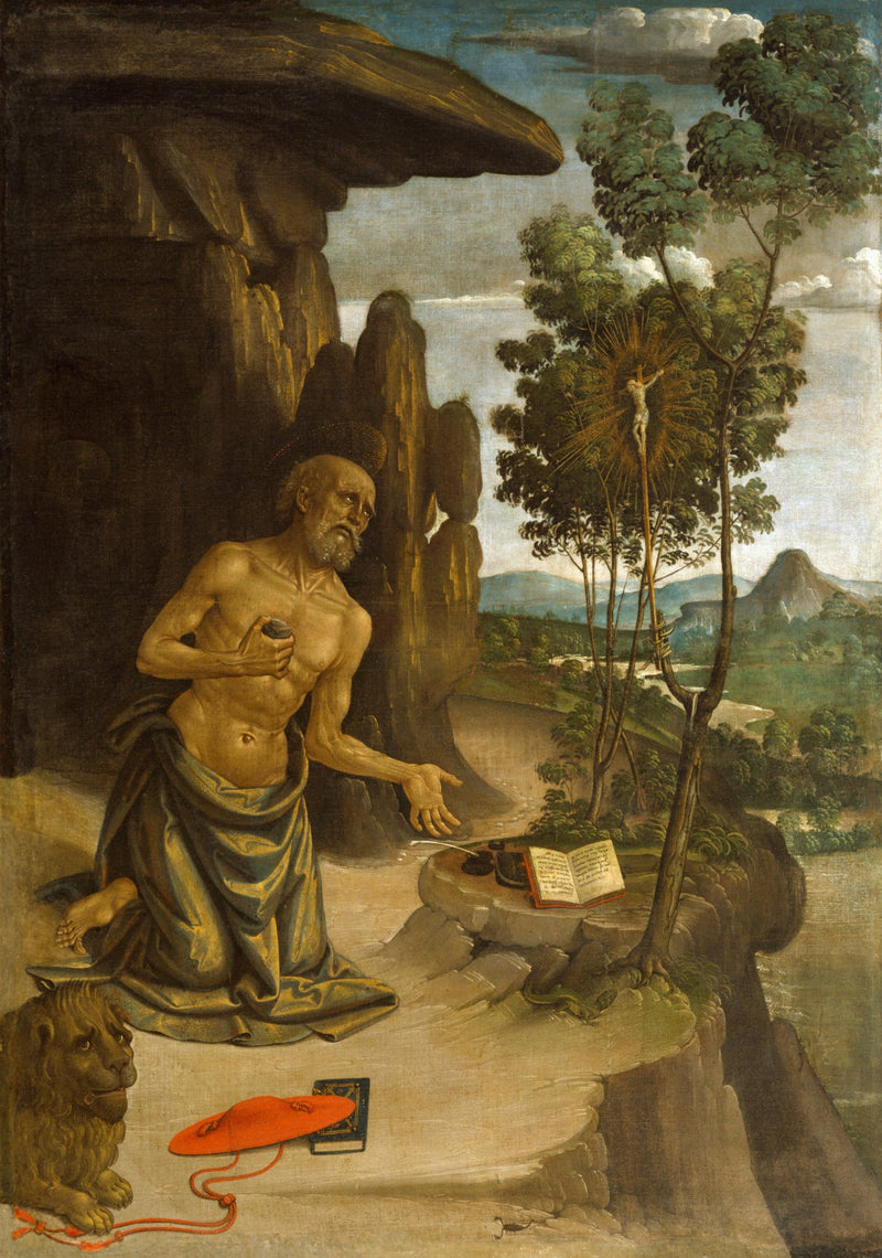 Святой Иероним в пустыне - Pinturicchio