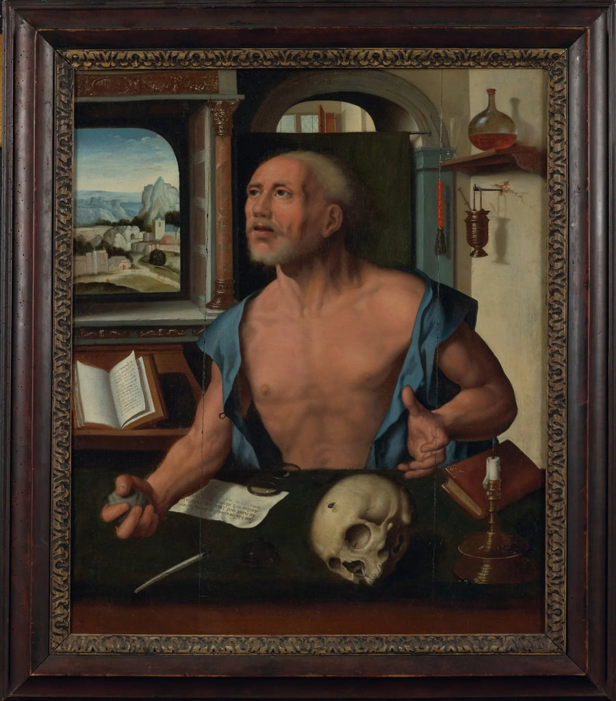 Святой Иероним в своей келье - Joos van Cleve
