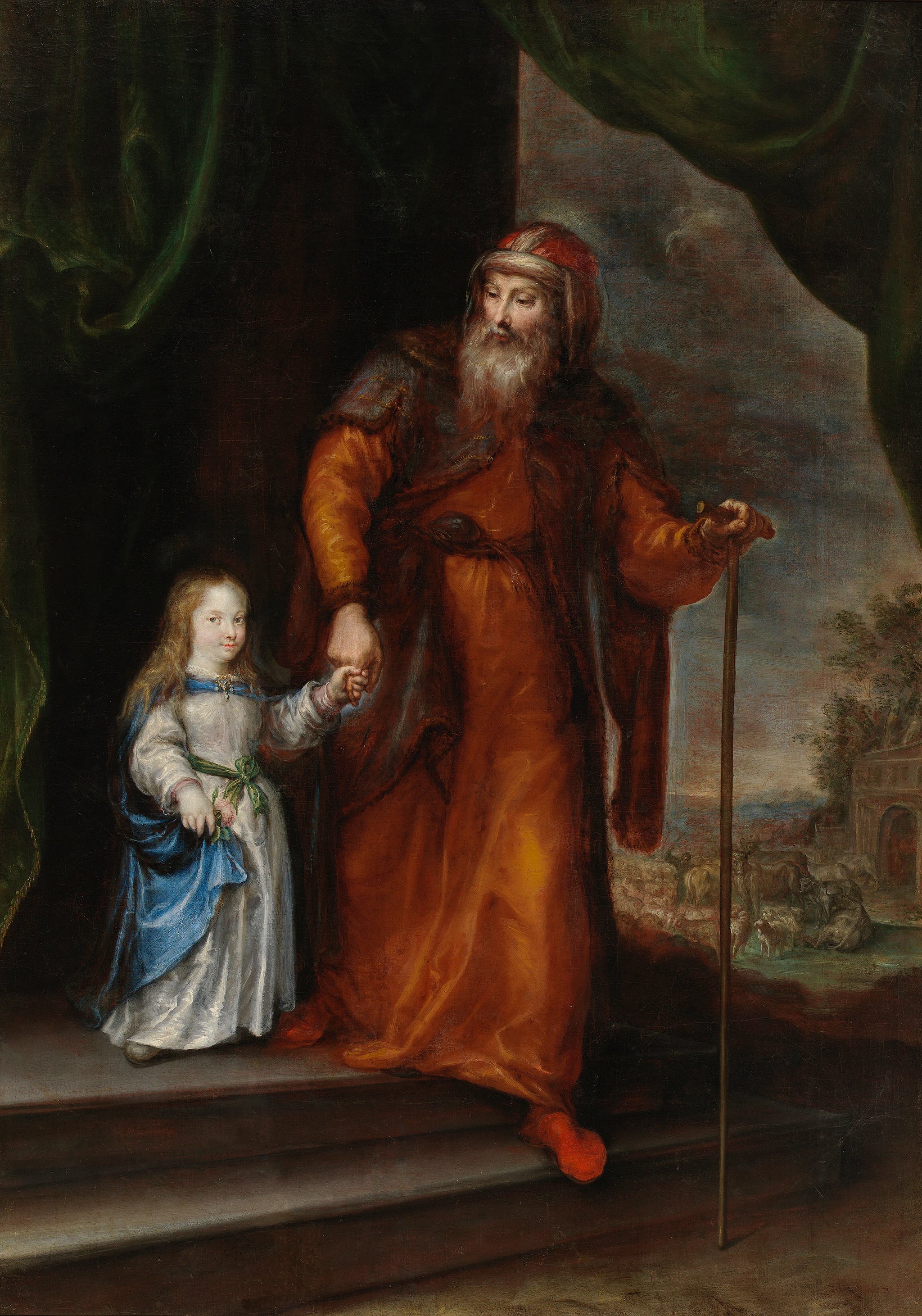 Saint Joachim conduisant la Vierge par la main - Francisco Camilo