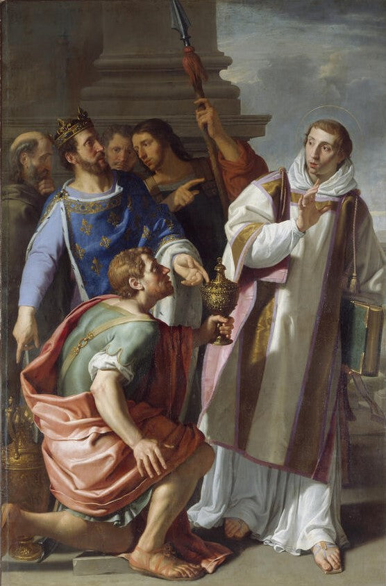 Saint Léonard refusant les présentes du roi Clovis - Philippe de Champaigne - Alpha Reproduction