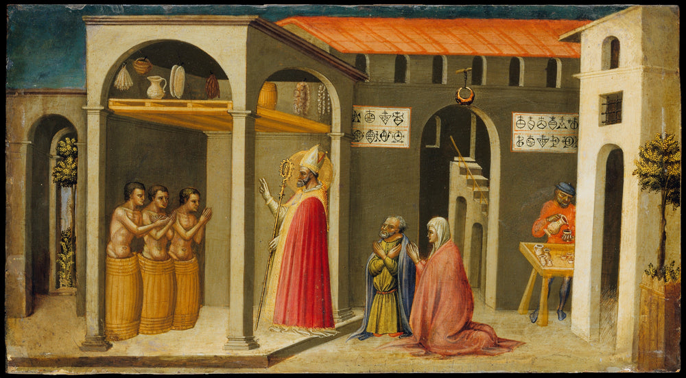 Saint Nicolas ressuscite trois jeunes - Bicci di Lorenzo - Alpha Reproduction