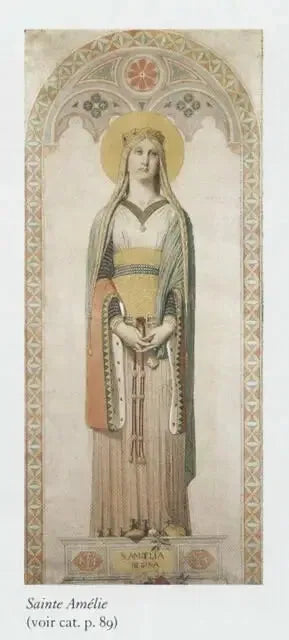 Святая Амелия, королева Венгрии - Жан-Огюст-Доминик Энгр