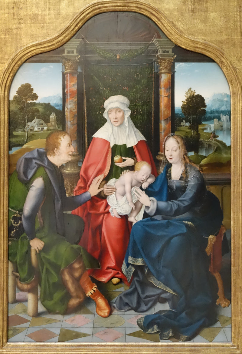 Святая Анна Троица и Святой Иоаким - Joos van Cleve
