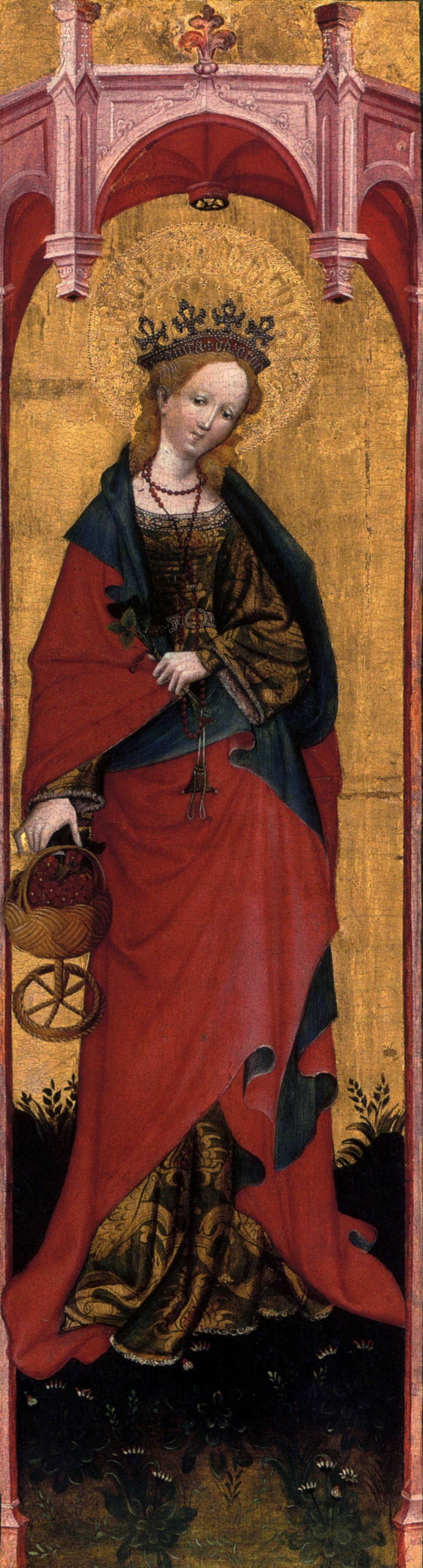 Святая Доротея из церкви Святой Вальбурги в Зоест, крыло табернакля - Конрад фон Зоест