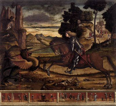 Sainte George tue le dragon - Vittore Carpaccio - Alpha Reproduction