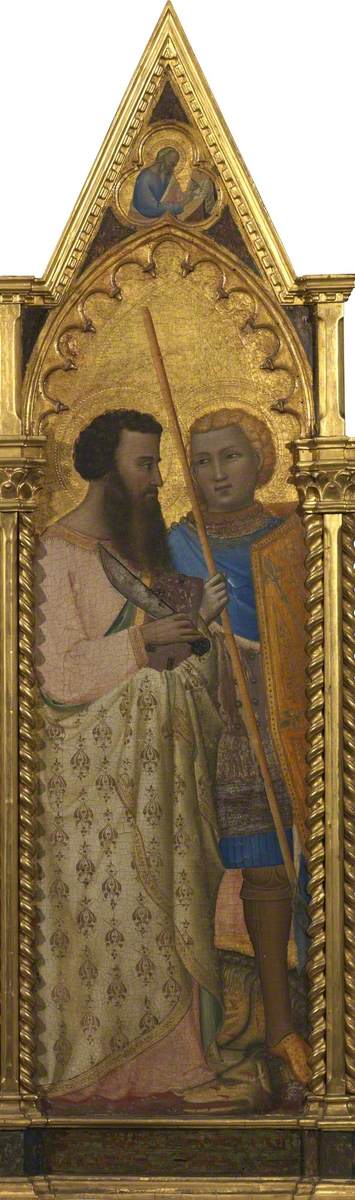 Saints Barthélemy et Georges (polyptyque panneau 2 sur 5) - Bernardo Daddi - Alpha Reproduction