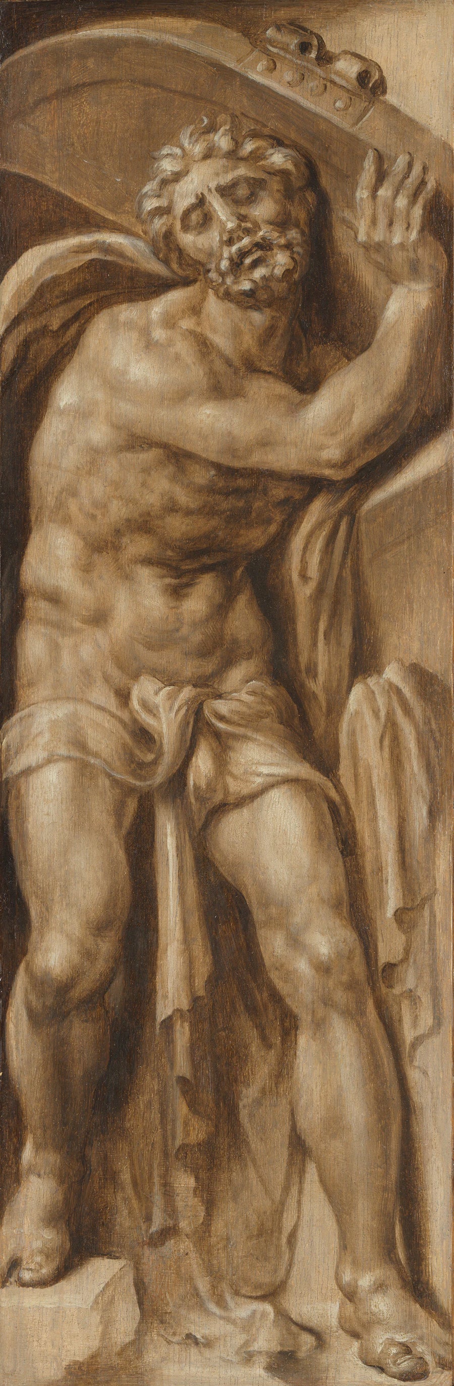 Samson porte les portes de la ville de Gaza sur ses épaules - Maarten van Heemskerck
