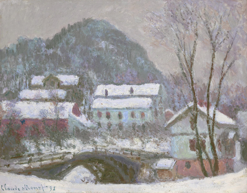Сандвикен, Норвегия, снежный эффект W1398 - Клод Моне
