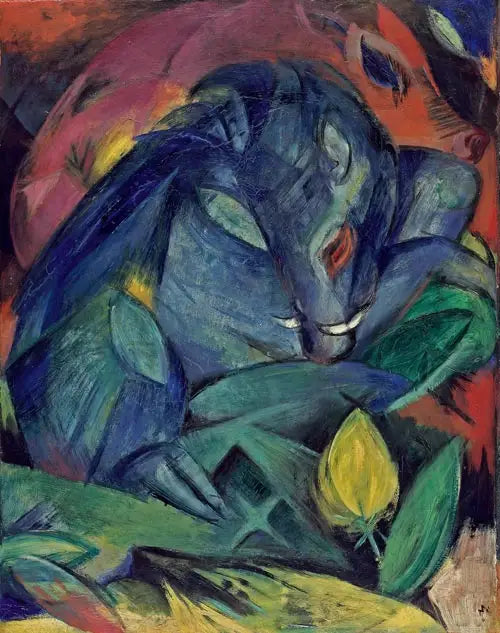sangliers - Franz Marc image 1 reproduction de peinture à l’huile