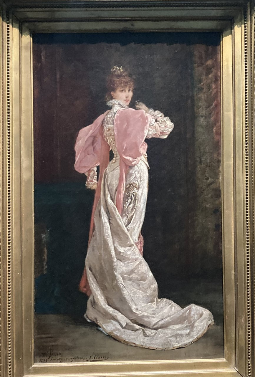 Sarah Bernhardt dans le rôle de la Reine d'Espagne dans Ruy Blas - Georges Clairin image 1 tableau peint à l’huile sur toile