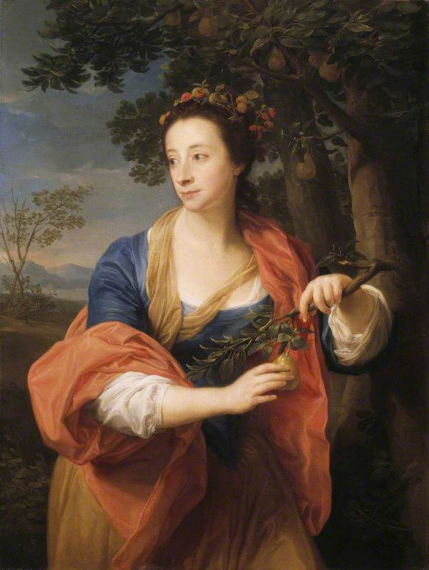 Сара Летиулье, леди Фетерштонах (1722-1788), с веткой груши - Помпео Батони