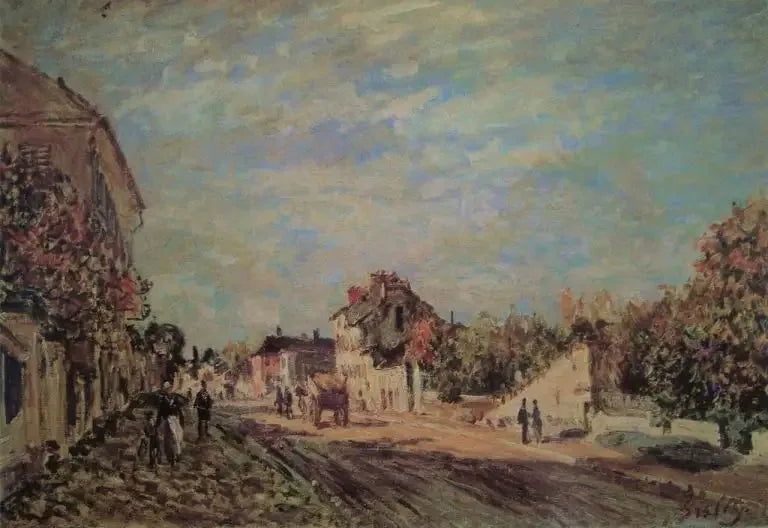 Уличная сцена в Марли - Альфред Сислеи