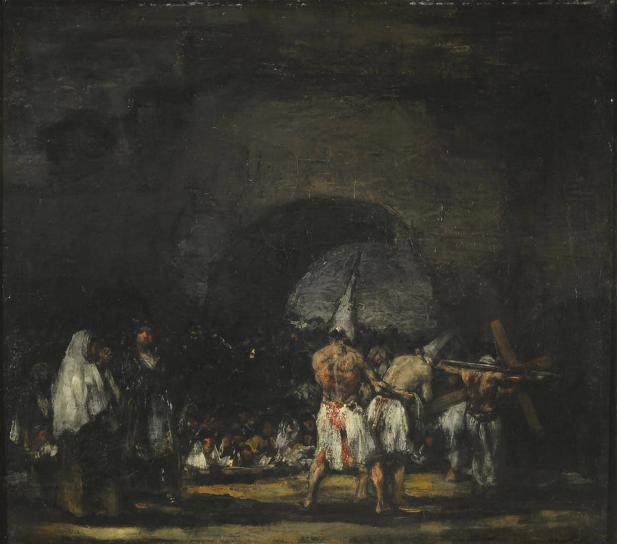 Scène des disciplines - Francisco de Goya image 1 reproduction de peinture à l’huile
