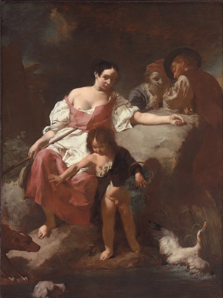 Scène pastorale - Giovanni Battista Piazzetta image 1 reproduction réalisée par Alpha Reproduction