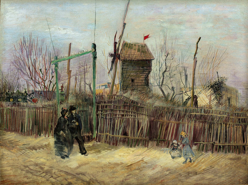 Уличная сцена в Монмартре - Винсент Ван Гог