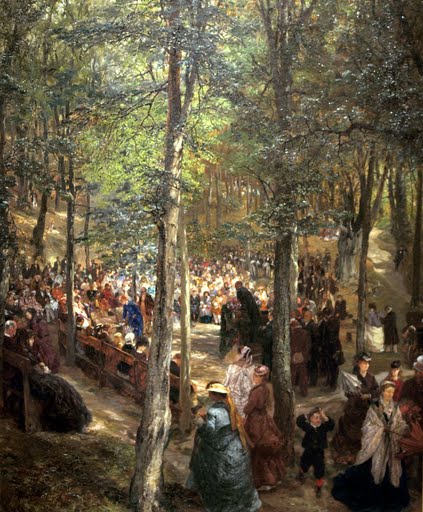 Sermon dans la hêtraie près de Kösen - Adolph von Menzel - Alpha Reproduction