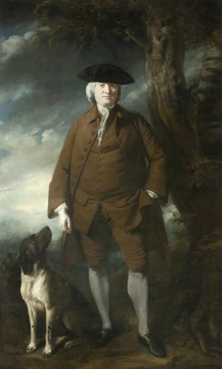 Sir Walter Calverley Blackett, 2e Bt (1707 – 1777) - Joshua Reynolds image 1 copie de tableau peinte à la main