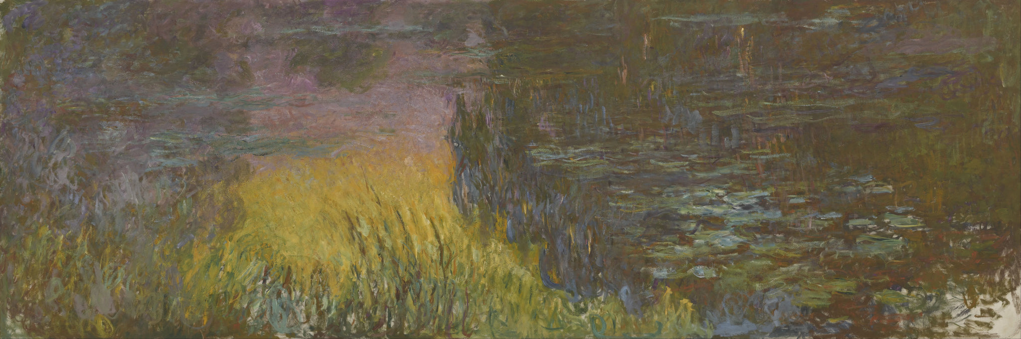 Soleil couchant de Claude Monet, 1914–1926 – Orangerie INV 20103, panneau monumental