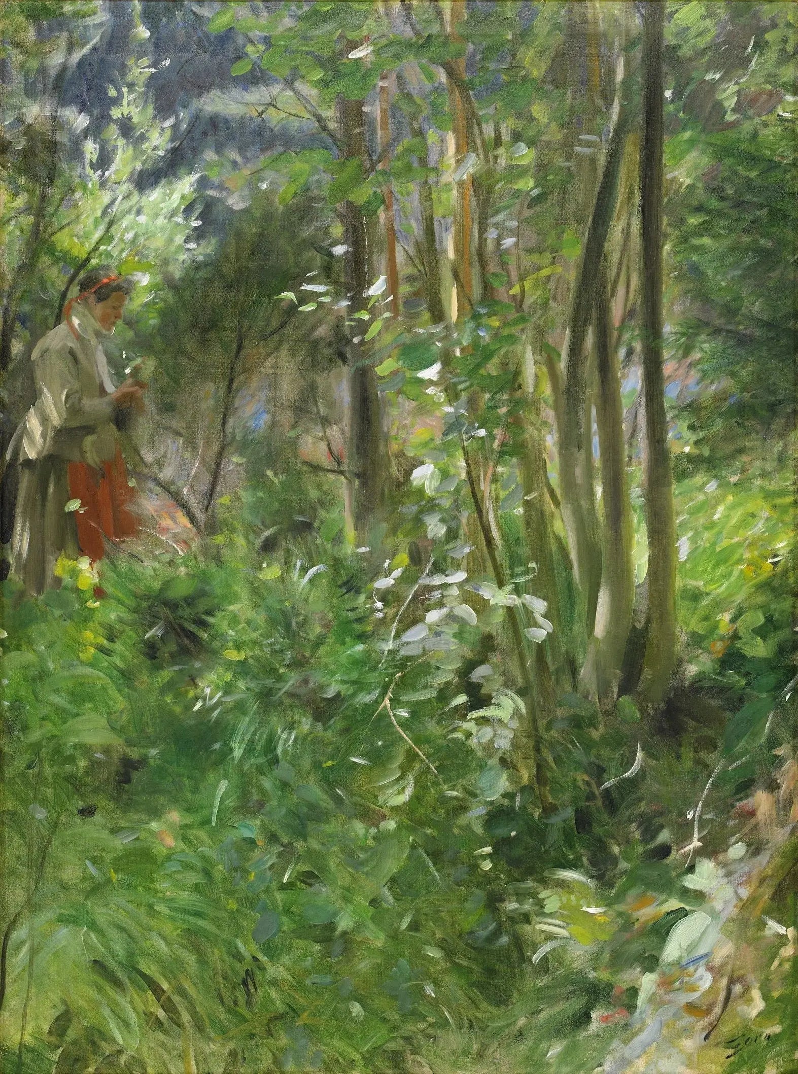 Soleil dans la forêt - Anders Zorn - Alpha Reproduction