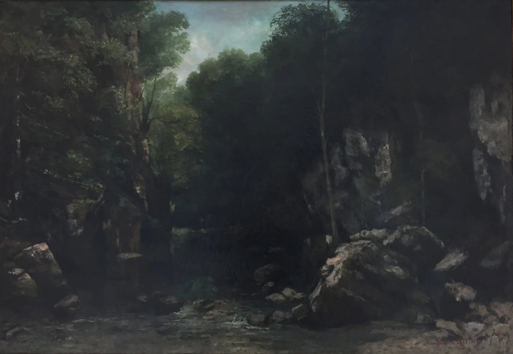Solitude - Gustave Courbet image 1 reproduction de peinture à l’huile